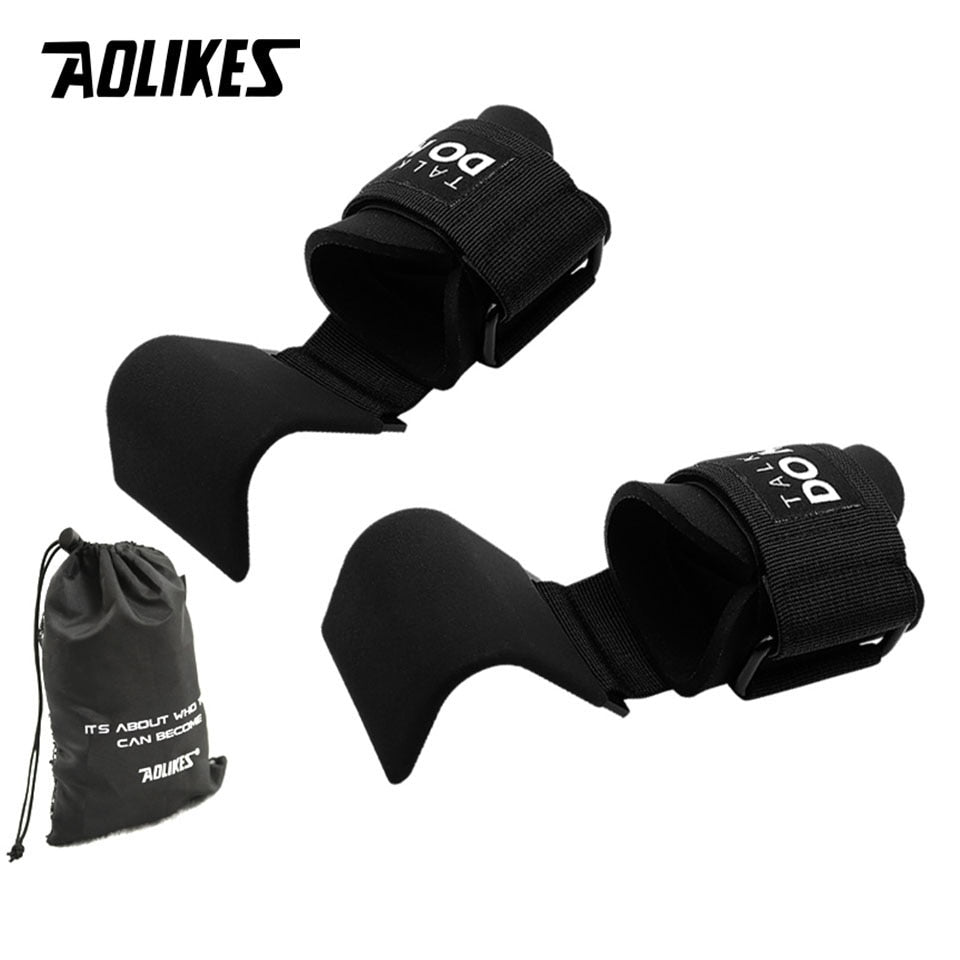 AOLIKES Weight Lifting-Hook Hand-Bar Wrist Straps Glove Weightlifting –  Why Not Gifts